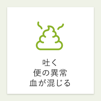吐く 便の異常 血が混じる